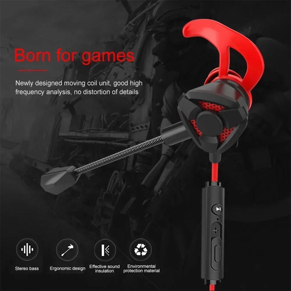 Pc Gaming Earbuds - Headset Gamer Headphones Wired Earphone Gaming
