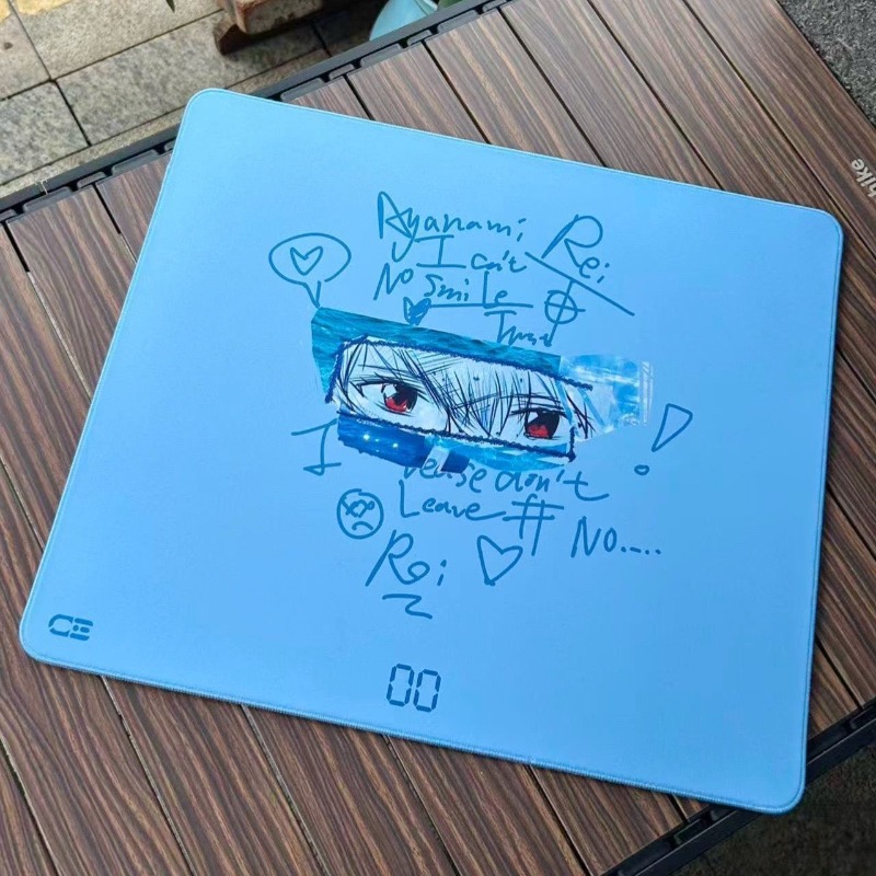 Pc Gaming Evangelion - Evangelion Rei Ayanami Mousepad Anime Printing