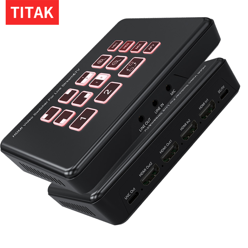 Capture Card Hdmi - 2-Way HDMI Live Streaming Video Mixer