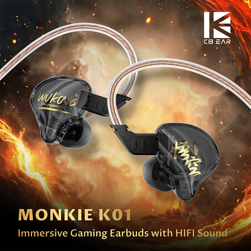Pc Gaming Earbuds - KBEAR K01 IEMS for Gaming Noise