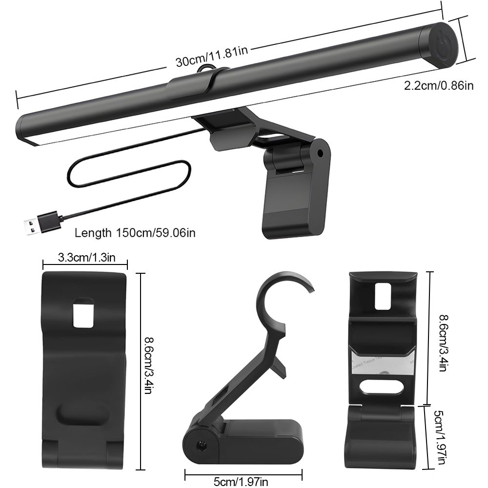 Pc Gaming Desk - Desktop PC Monitor Screen Hanging Light