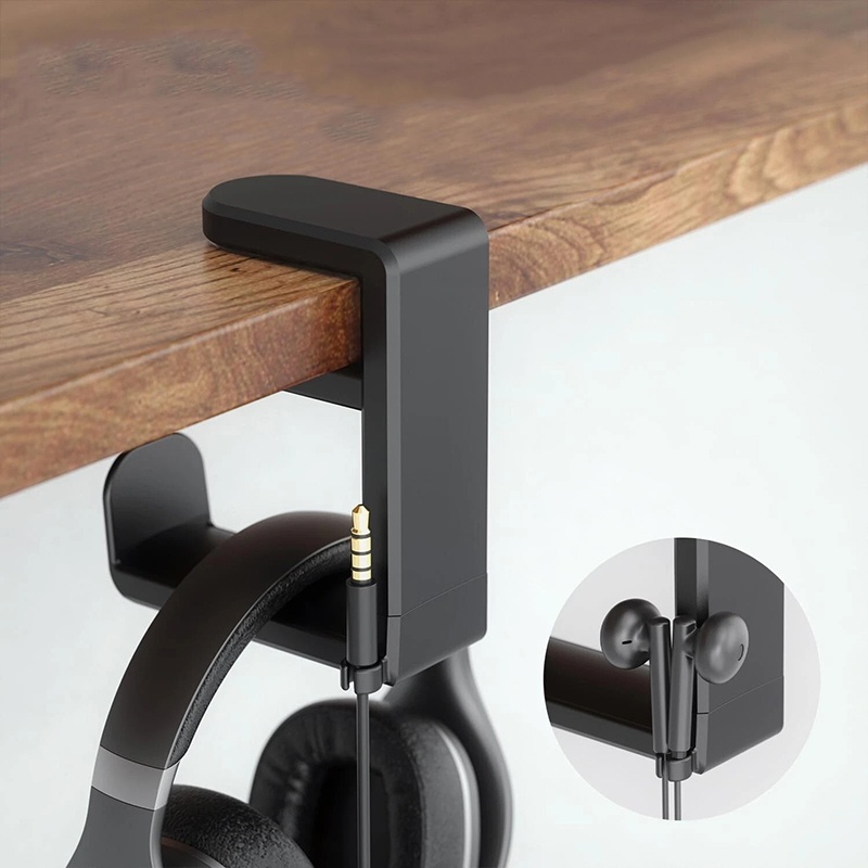Pc Gaming Desk - Universal Desktop 360° Rotating Headphone Stand