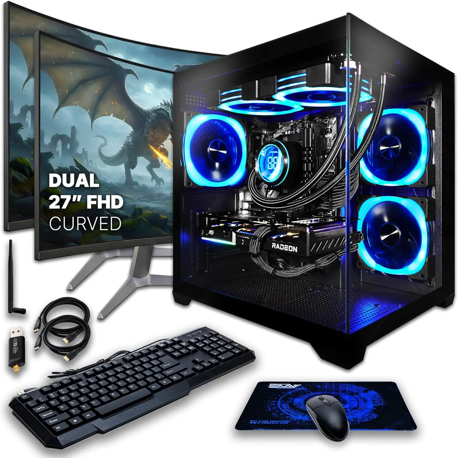 Pc Gaming Prebuilt - SAAV Drex Prebuilt Gaming PC Bundle
