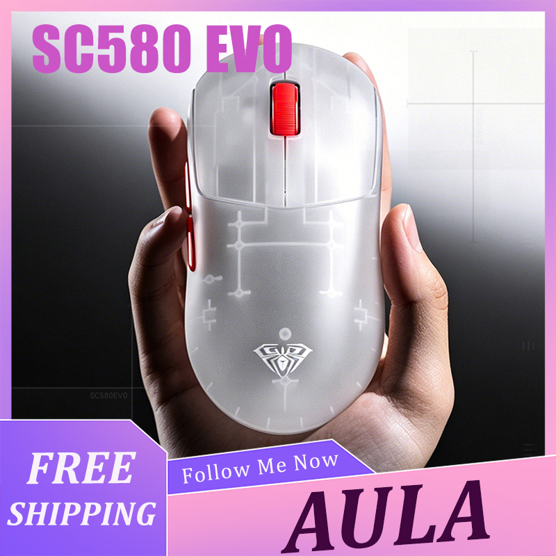 Wireless Gaming Mouse - AULA SC580 EVO Mouse Lightweight Wireless