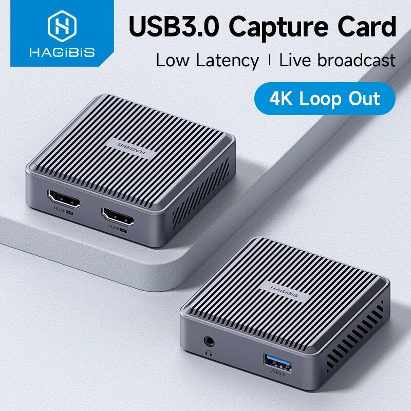 Capture Card Hdmi - Hagibis 4K HDMI-Compatible Video Capture Card