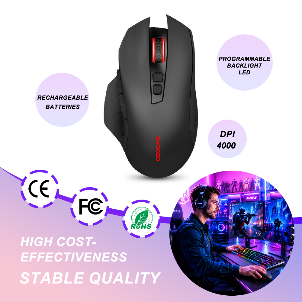 Wireless Gaming Mouse - Wireless Gaming Mouse Mini Silent 4000
