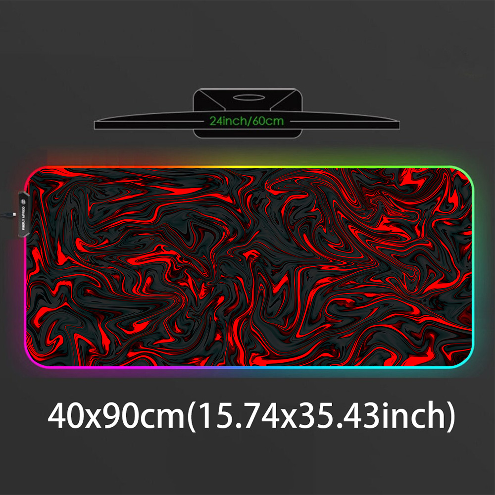 Mousepad RGB Mouse Pad Red and - đánh giá và giá Pc Gaming Liquid