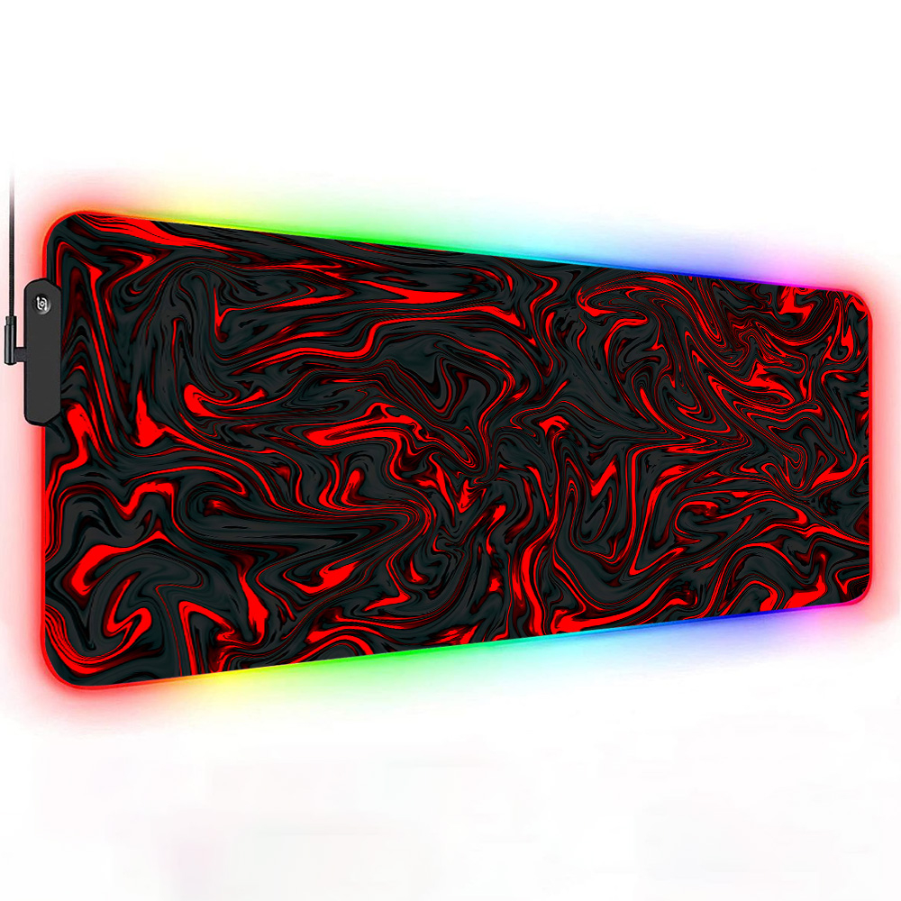 Mousepad RGB Mouse Pad Red and - đánh giá và giá Pc Gaming Liquid