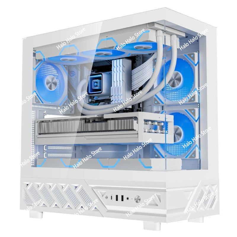 White Seaview ATX PC Case Temp - đánh giá và giá Pc Gaming Liquid