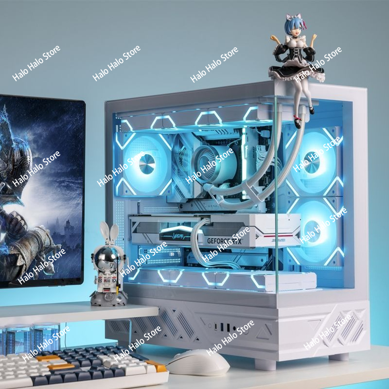 White Seaview ATX PC Case Temp - đánh giá và giá Pc Gaming Liquid
