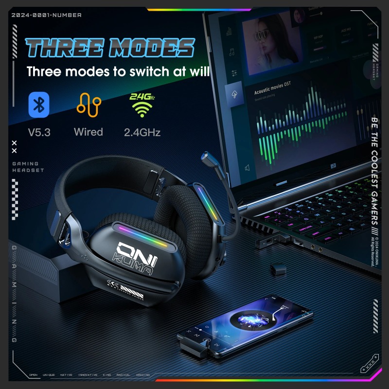 ONIKUMA GT808 Wireless Gaming  - đánh giá và giá Pc Gaming Earbuds