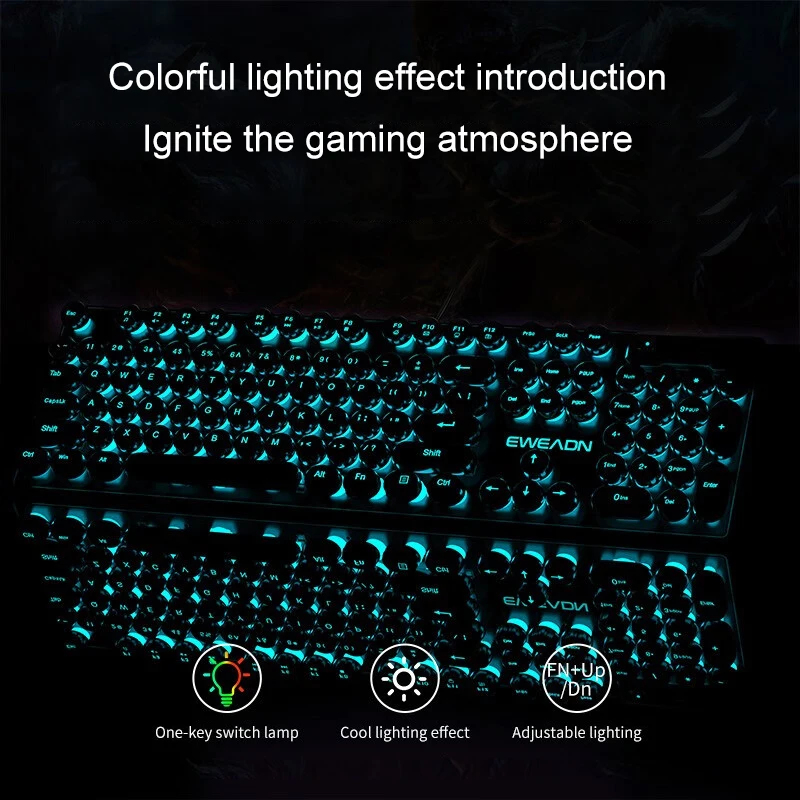 Retro Punk Mechanical Feel Key - đánh giá và giá Wireless Gaming Mouse