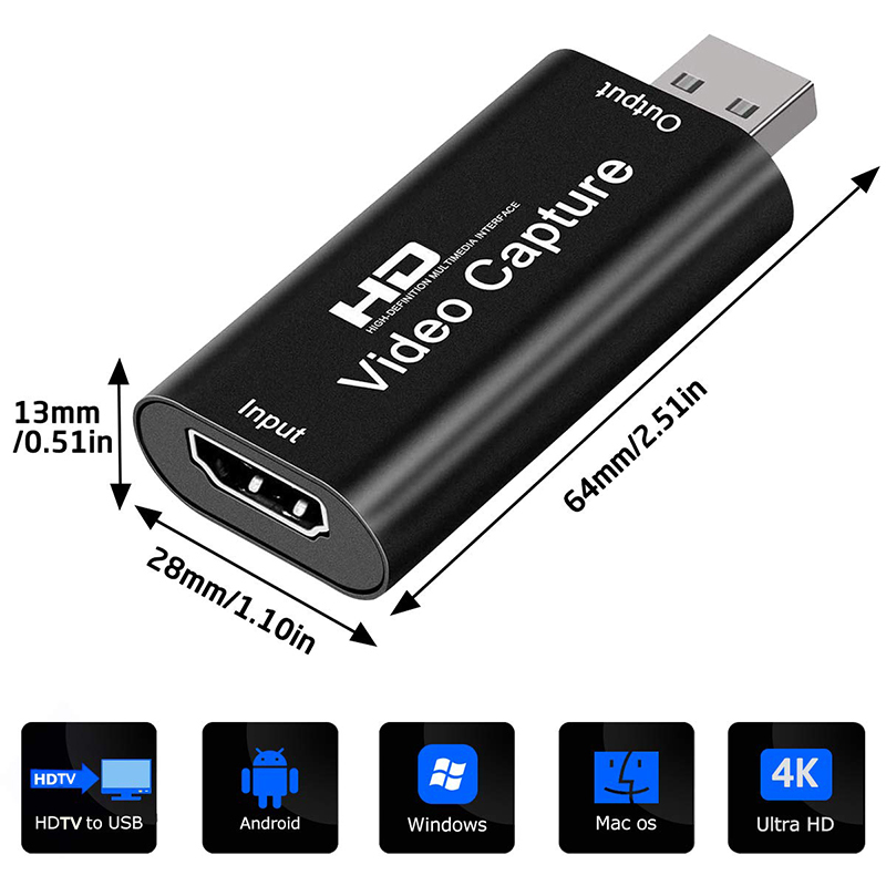 USB 2.0 Video Capture Card HD  - đánh giá và giá Capture Card Hdmi
