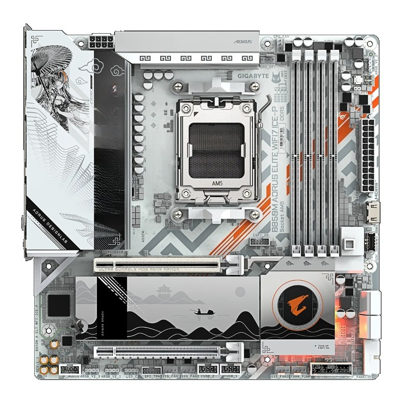 B850M AORUS ELITE WIFI7 ICE-P  - đánh giá và giá Pc Gaming X3D