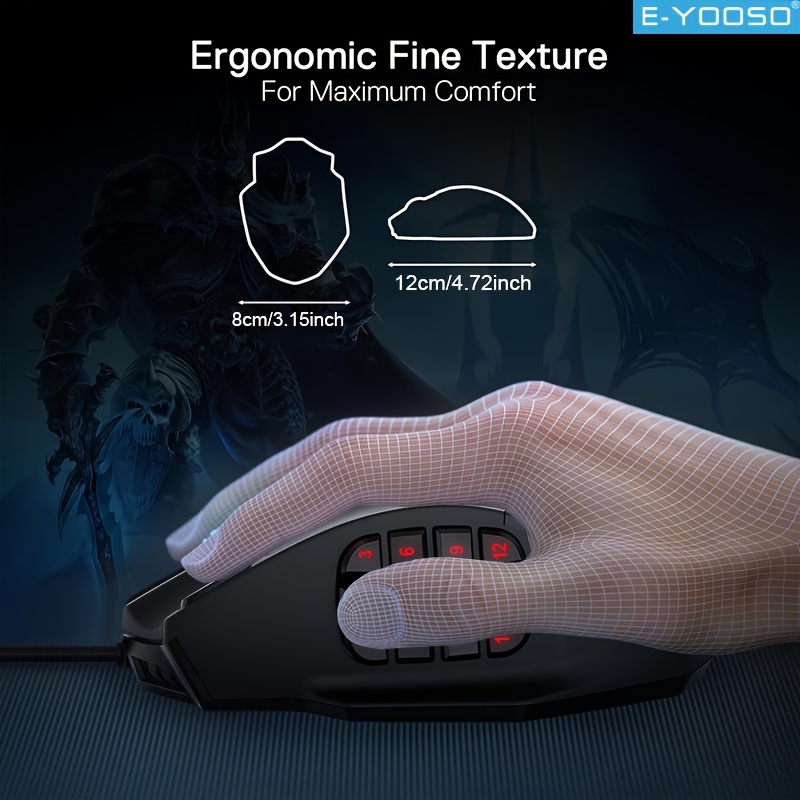 E-YOOSO RGB Wired Gaming Mouse - đánh giá và giá Mouse Bungee Holder