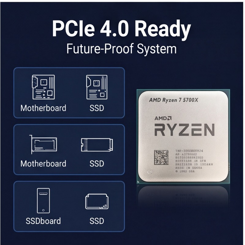 AMD Ryzen 7 5700X Processor Fo - đánh giá và giá Pc Gaming Ryzen 7