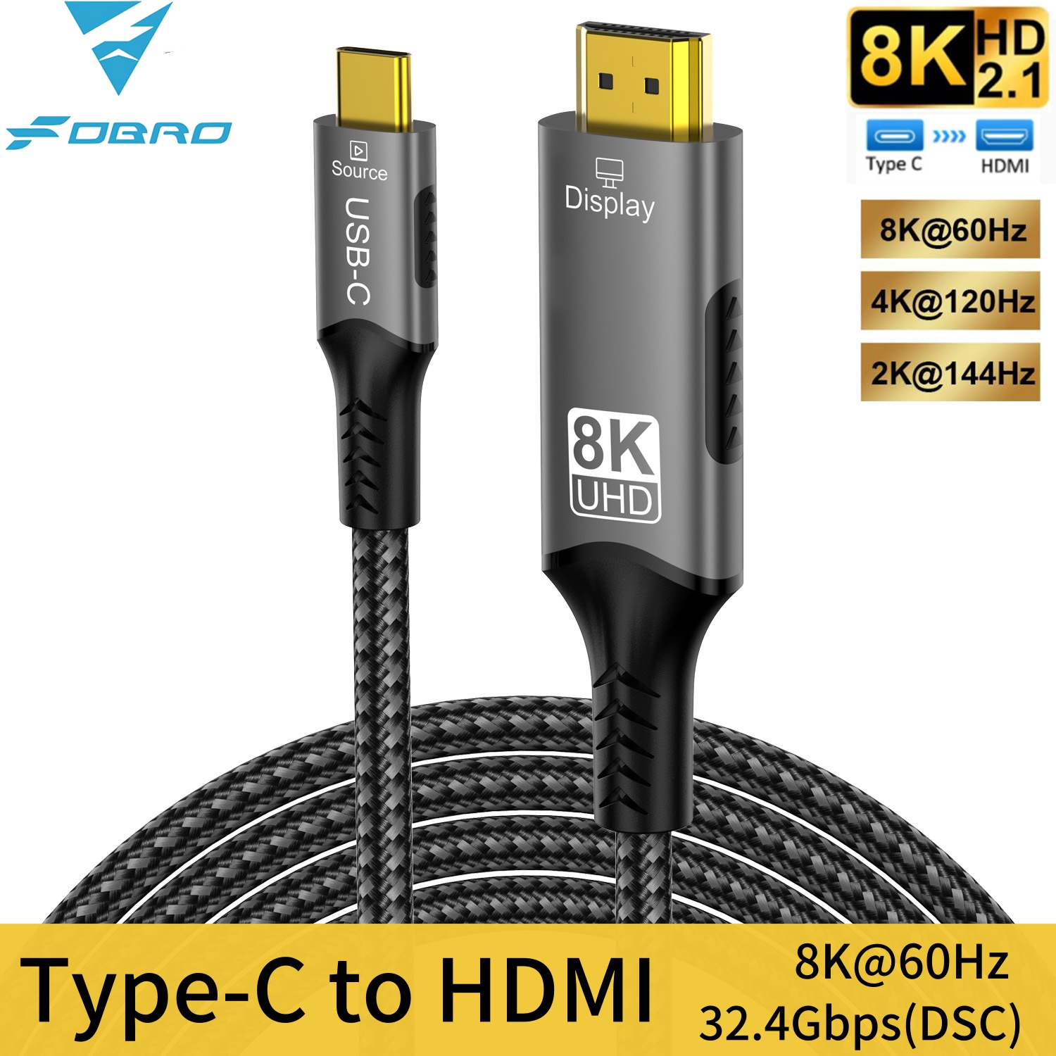 8K Type C to HDMI 2.1 Cable 32 - đánh giá và giá Pc Zotac Gaming