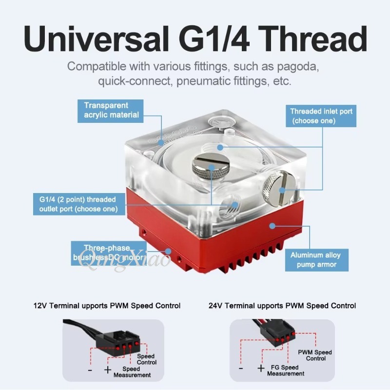 P67B Liquid Cooling Pump With  - đánh giá và giá Pc Gaming Liquid