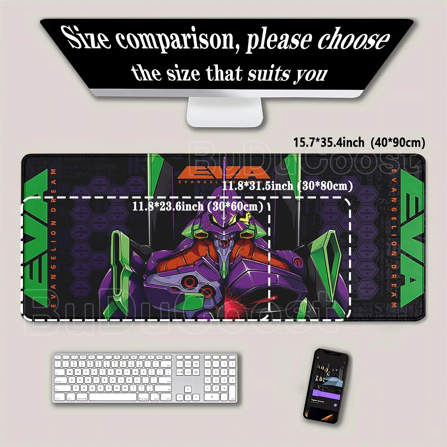Mouse Pad Evangelione EVA 01 L - đánh giá và giá Pc Gaming Evangelion