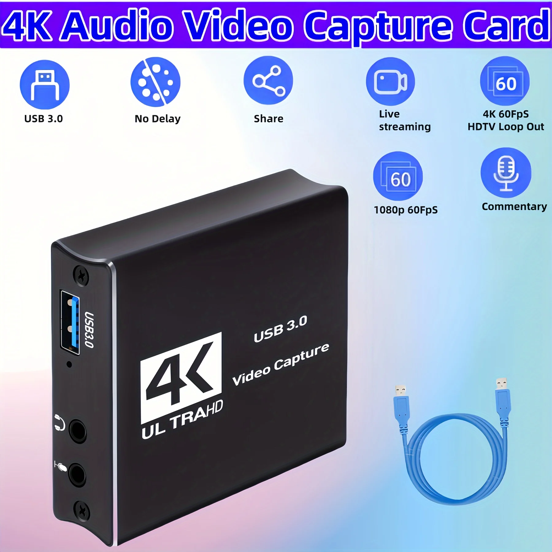 USB3.0 Video Capture HDMI Card - đánh giá và giá Capture Card Hdmi