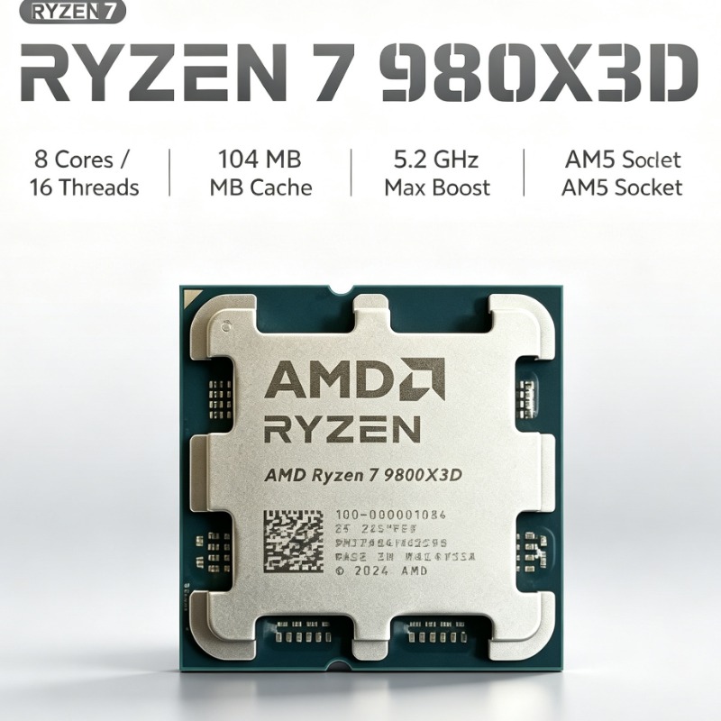 AMD Ryzen 7 9800X3D PC Process - đánh giá và giá Pc Gaming Ryzen 7