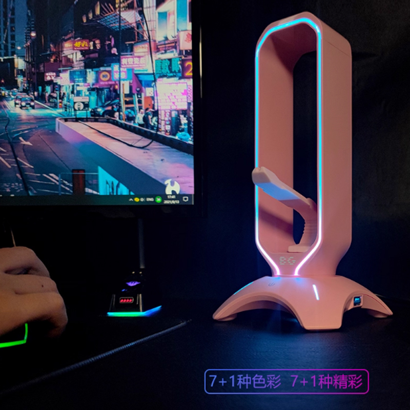 RGB Headset Stand with Mouse B - đánh giá và giá Mouse Bungee Holder