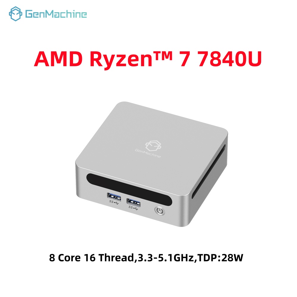 GenMachine Mini PC USB4 2.5G L - đánh giá và giá Pc Gaming Ryzen 7