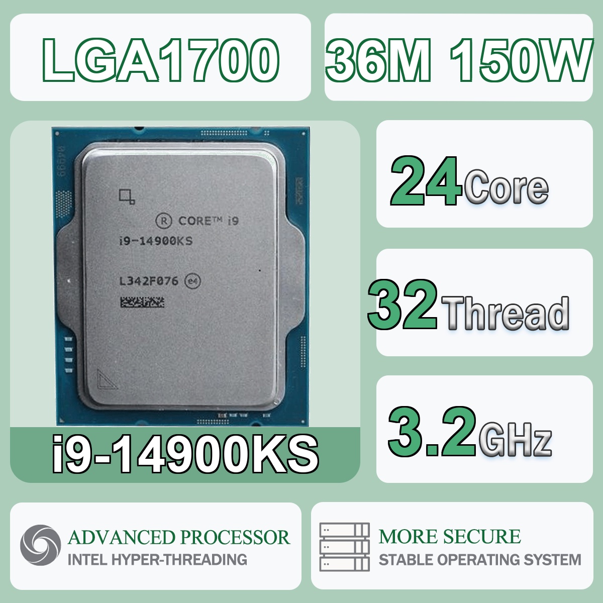 Intel Core i9-14900KS 24C/32T  - đánh giá và giá Intel Cpu Core I9