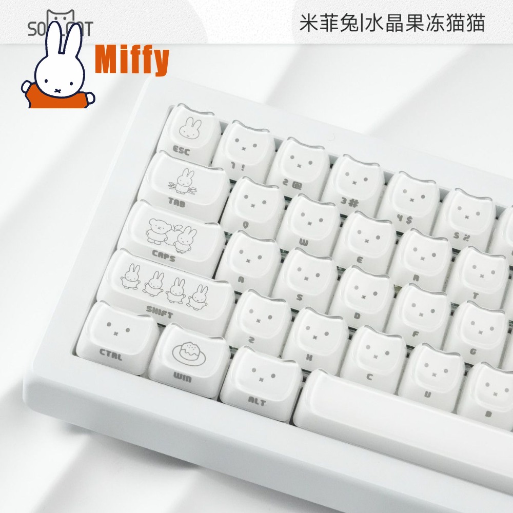Kawaii Miffy Keycaps Cute Rabb - đánh giá và giá Pc Gaming Desk