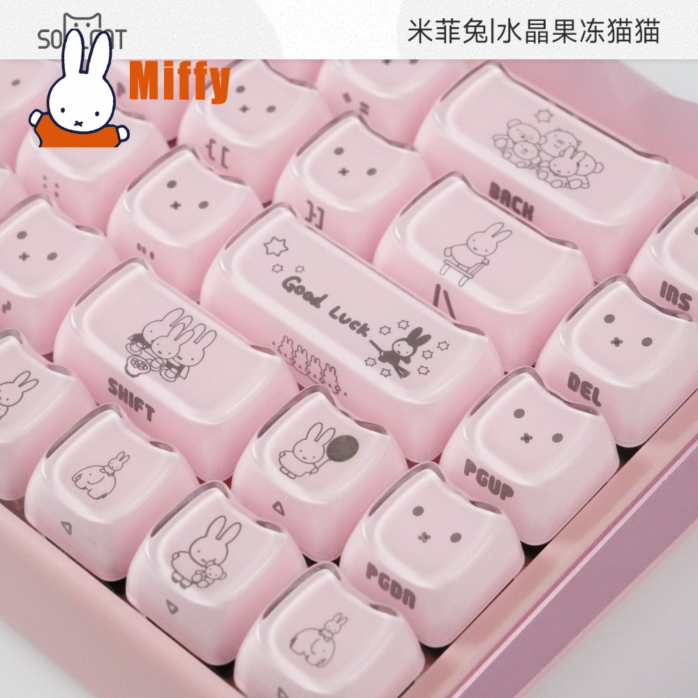 Kawaii Miffy Keycaps Cute Rabb - đánh giá và giá Pc Gaming Desk