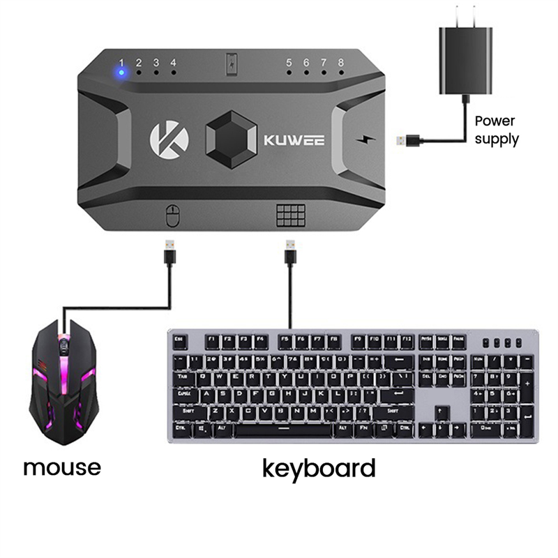 Bluetooth Hub USB 5.0 Converte - đánh giá và giá Mouse Bungee Holder