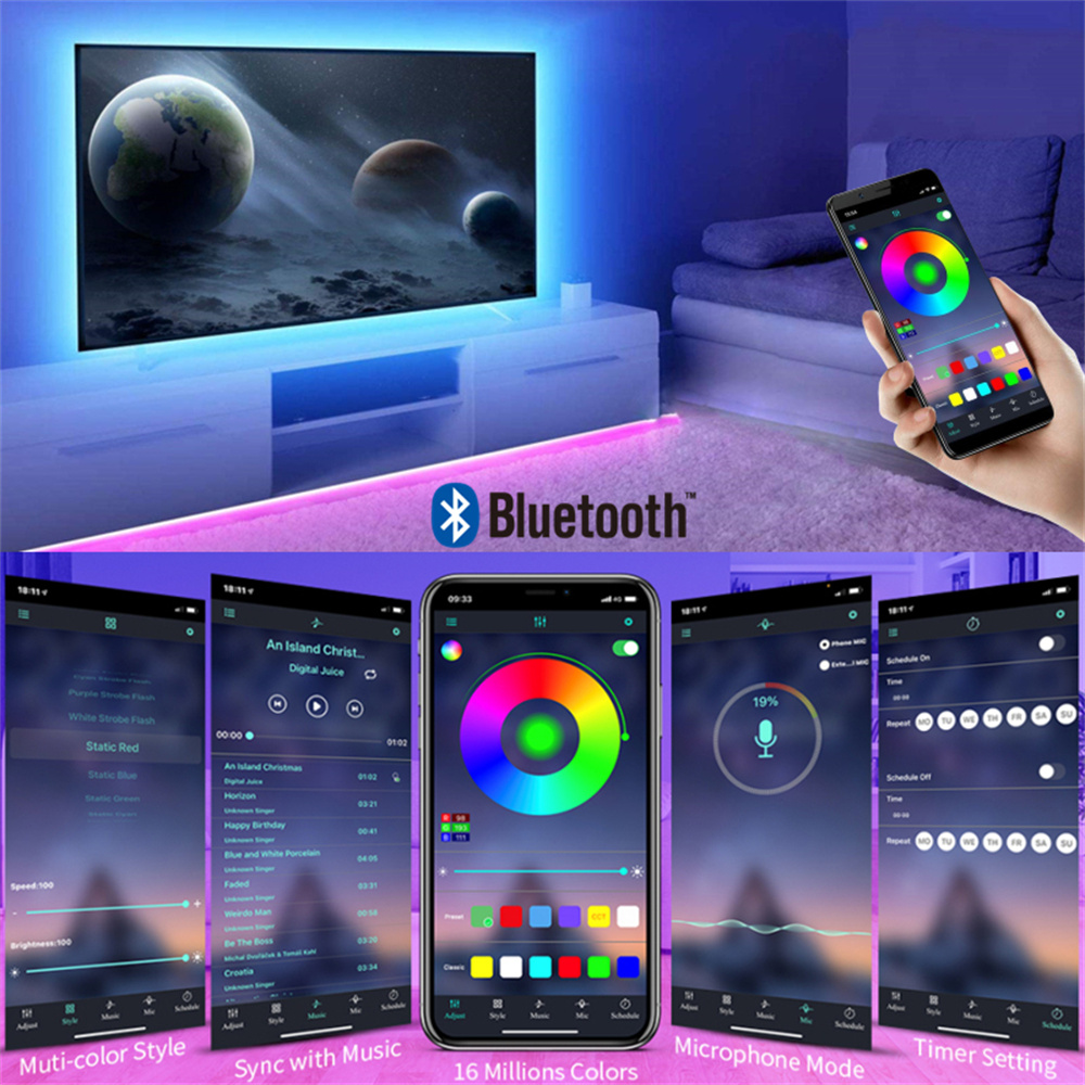 RGB 5050 LED Strip Lights App  - đánh giá và giá Pc Gaming On Tv