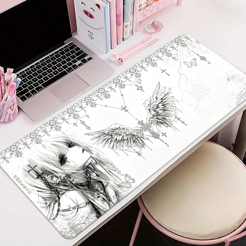 Leather Mousepad Black White A - đánh giá và giá Pc Gaming Desk