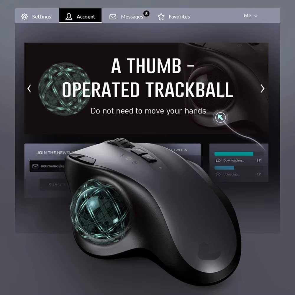 Jomaa Trackball Mouse Bluetoot - đánh giá và giá Pc Gaming X3D